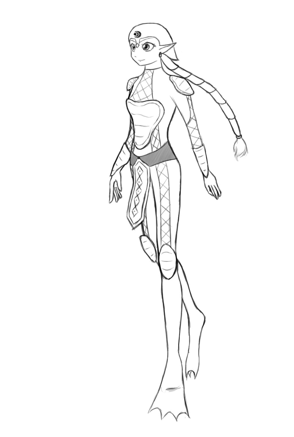 1024x1520 Female Zora Armor By Bluegardevoir