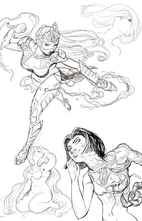 486x756 Female Study Sketches By Raydillon