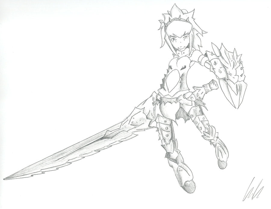 900x693 Monster Hunter Female Barioth Armor By Sinthmodeon