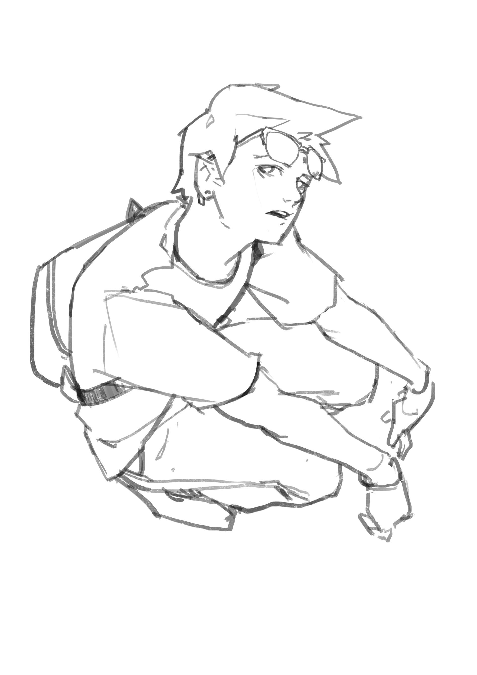 1920x2716 Study By Ming Xiao On Artstation. Reference Pose