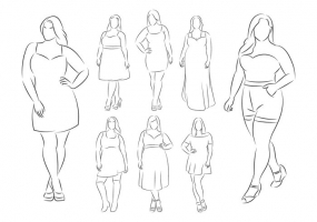 285x200 Female Body Sketch Free Vector Graphic Art Free Download (Found