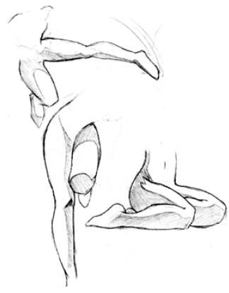 324x415 Female Figure Drawing Butter Cup