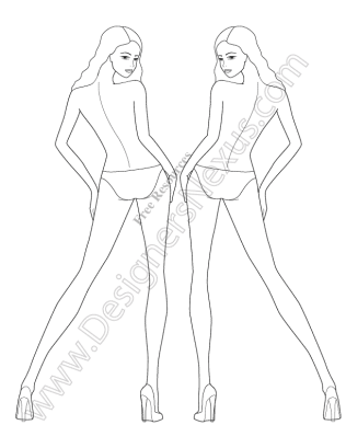 316x409 Drawn Fashion Female Body