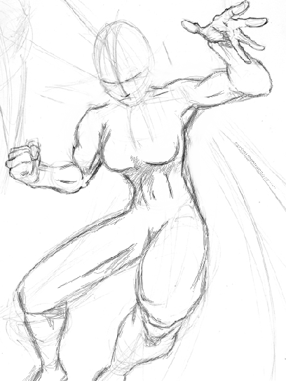 408x544 Sketch Of Female Body By Schnickfitzel