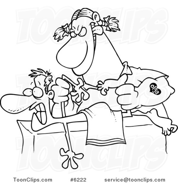 581x600 Cartoon Black And White Line Drawing Of A Rough Female Massage