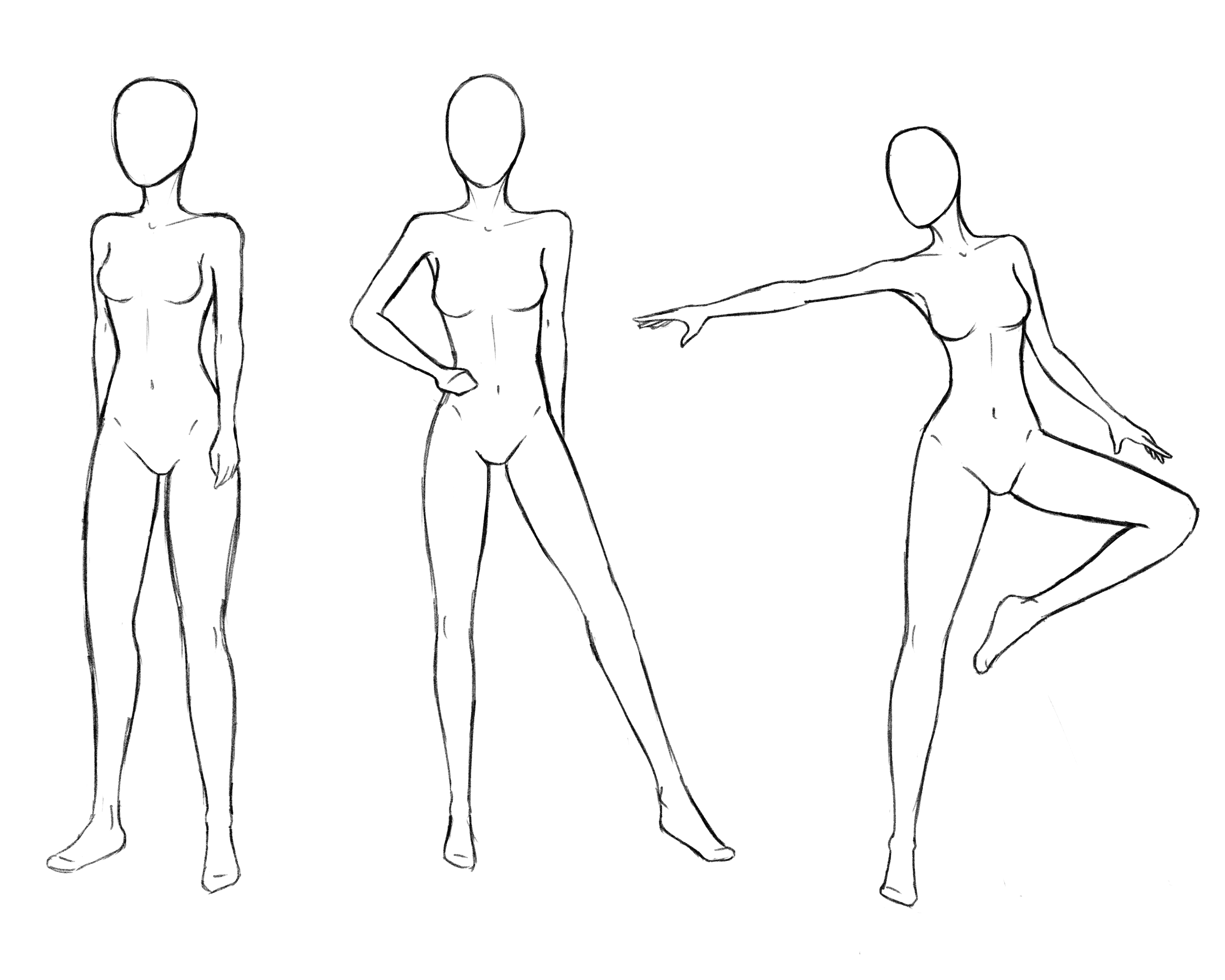 3750x3000 Female Poses 1 By Rustsage
