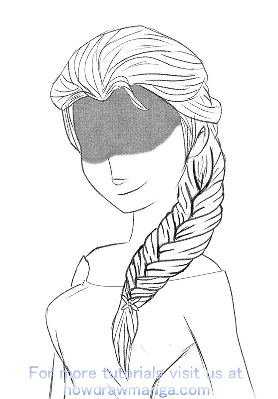 557x800 How To Draw Hair Braids Tutorial