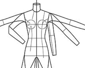 340x270 Female Fashion Figure Templates