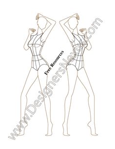 236x305 Female Fashion Croquis Templates Drawings And Sketches