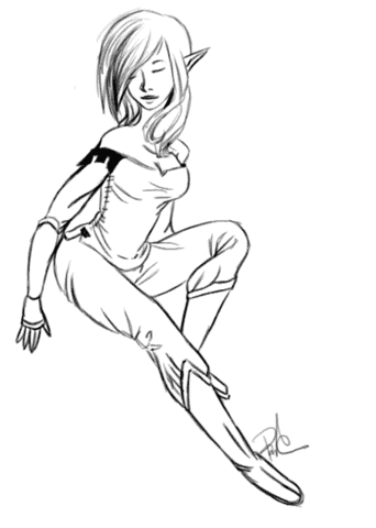 342x480 Elf Girl Coloring Page Free Printable Coloring Pages