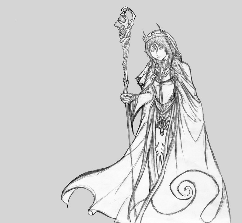 796x734 Elven Mage By Hellkey