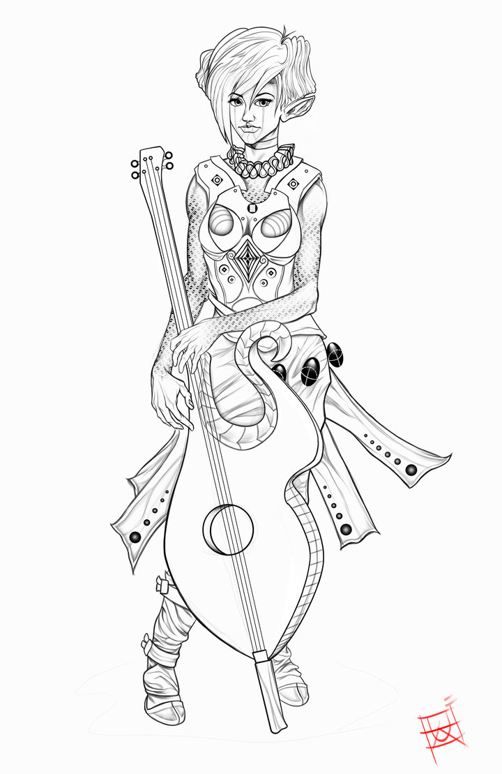 720x1109 Female Elf Character By Dimitarkatsarov