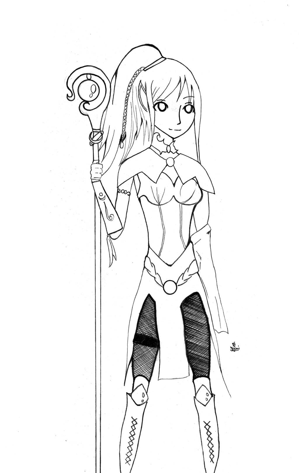 1024x1621 Female Elf Wizard By Jojoni