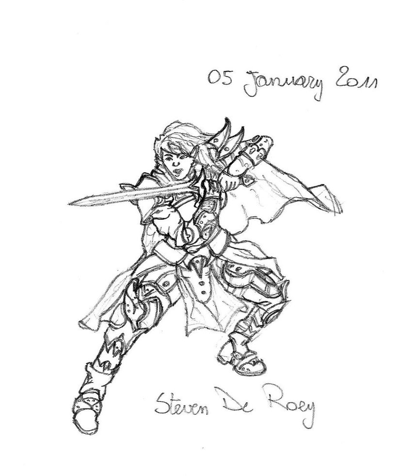 815x981 Female High Elf Warrior By Thesymono