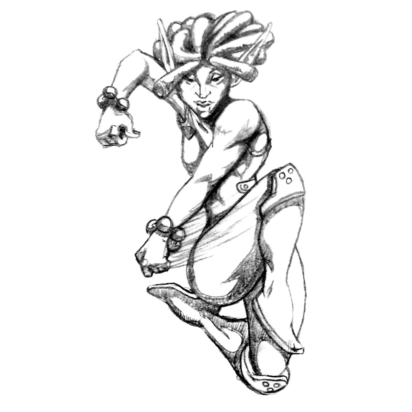 1400x1400 Female Wood Elf Monk On Behance