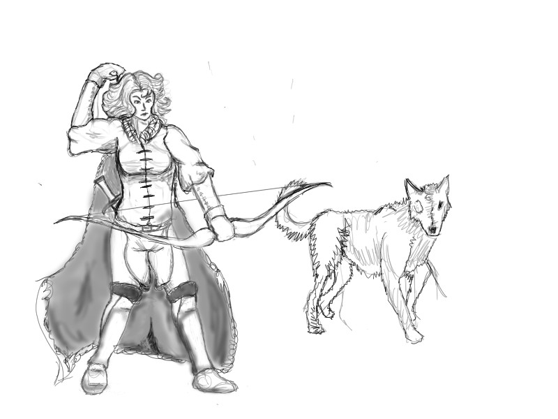 800x600 Character Art For Reddit Female Half Elf Ranger By Mcmuffinking