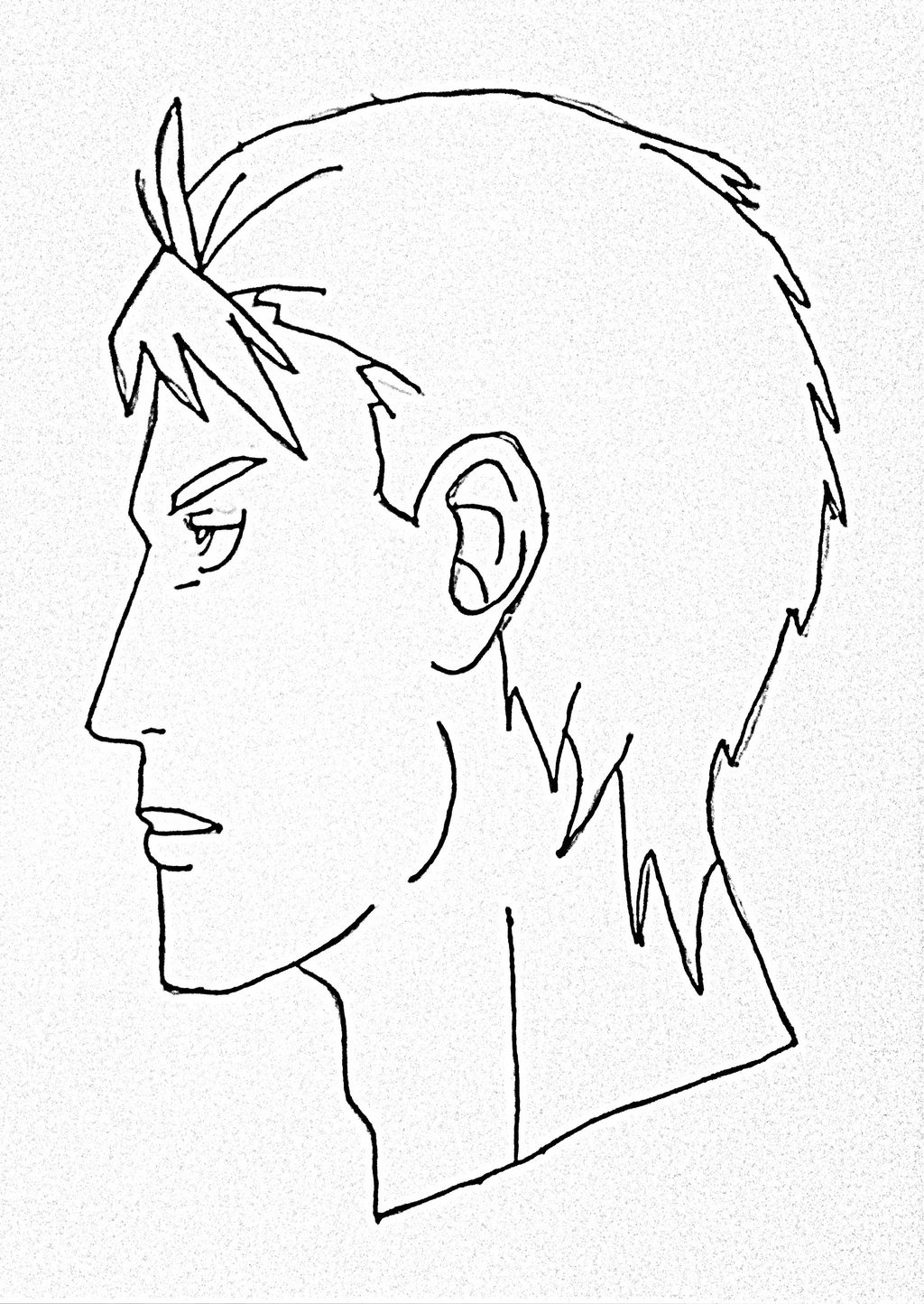 1024x1444 How To Draw Anime Faces Side View