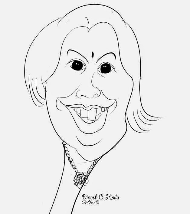 628x707 A Female Face Drawing