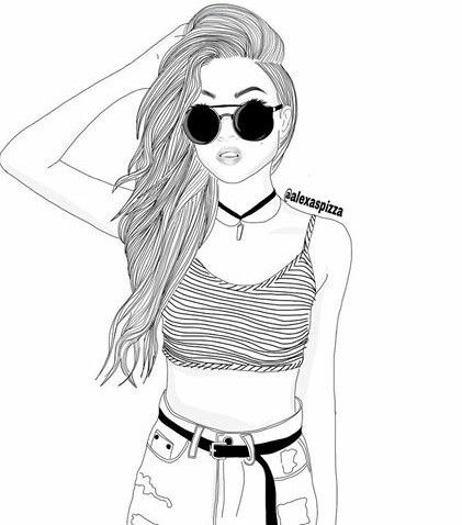 421x478 Black Amp White, Draw, Drawing, Face, Girl, Outline, Outlines