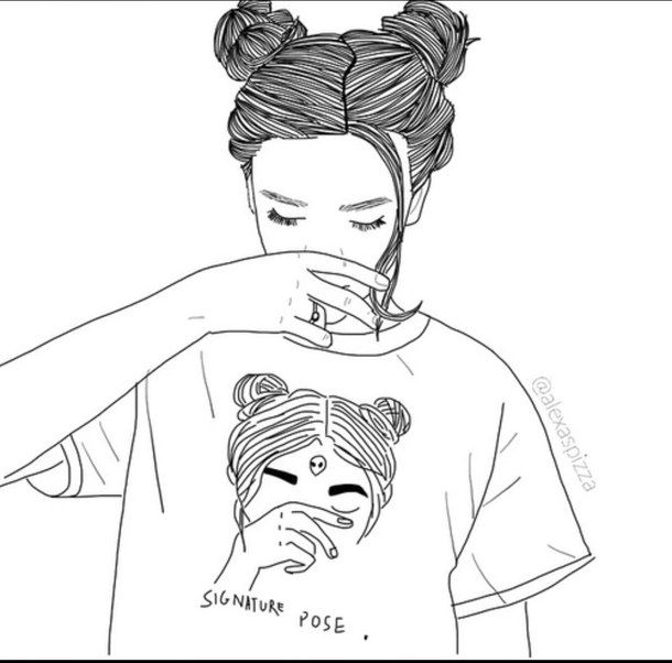 610x602 Girl, Outline, Drawing, Follow For More, Outlines Si Elle