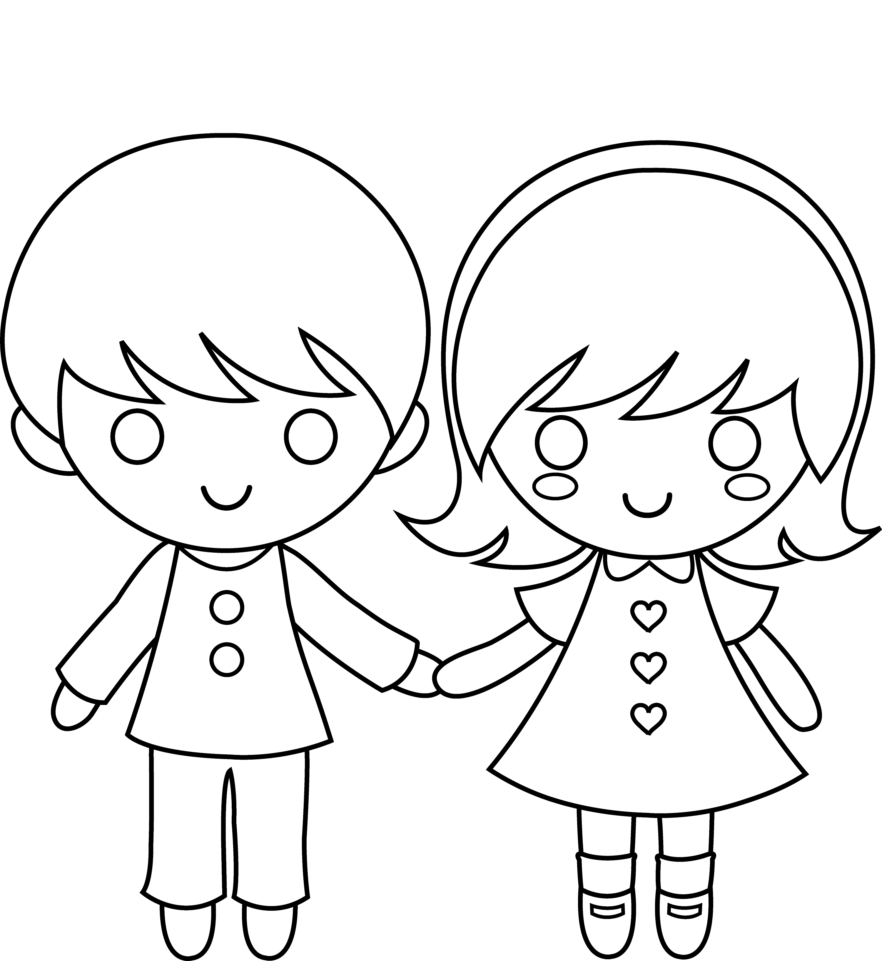 3000x3269 Boy And Girl Templates Printable Loving Printable
