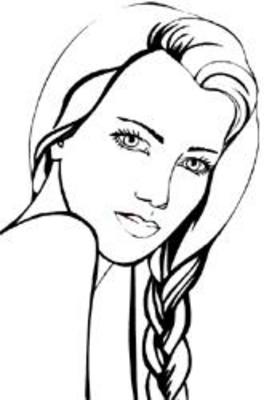 264x400 Face Sketches Template
