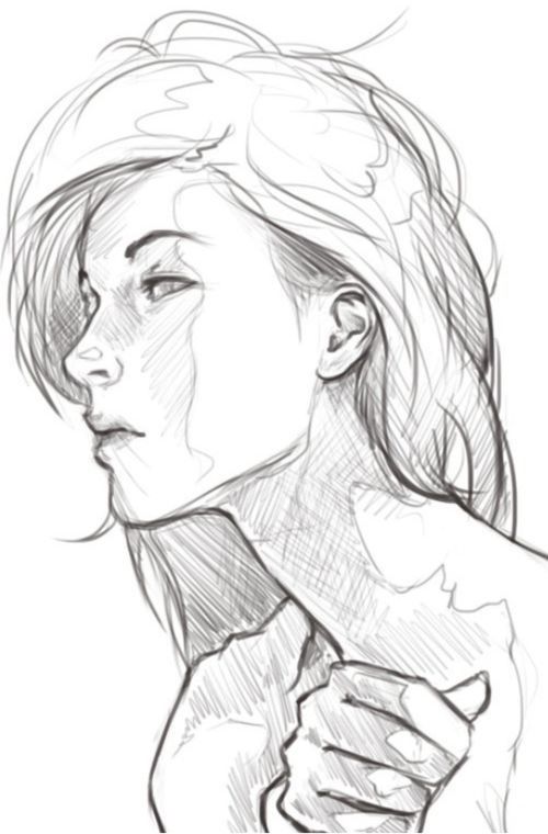 Female Face Profile Drawing At Getdrawings Free Download