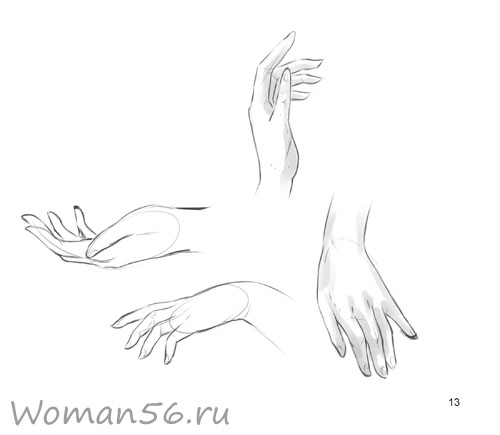 500x435 How To Draw Female Hands With A Pencil Step By Step