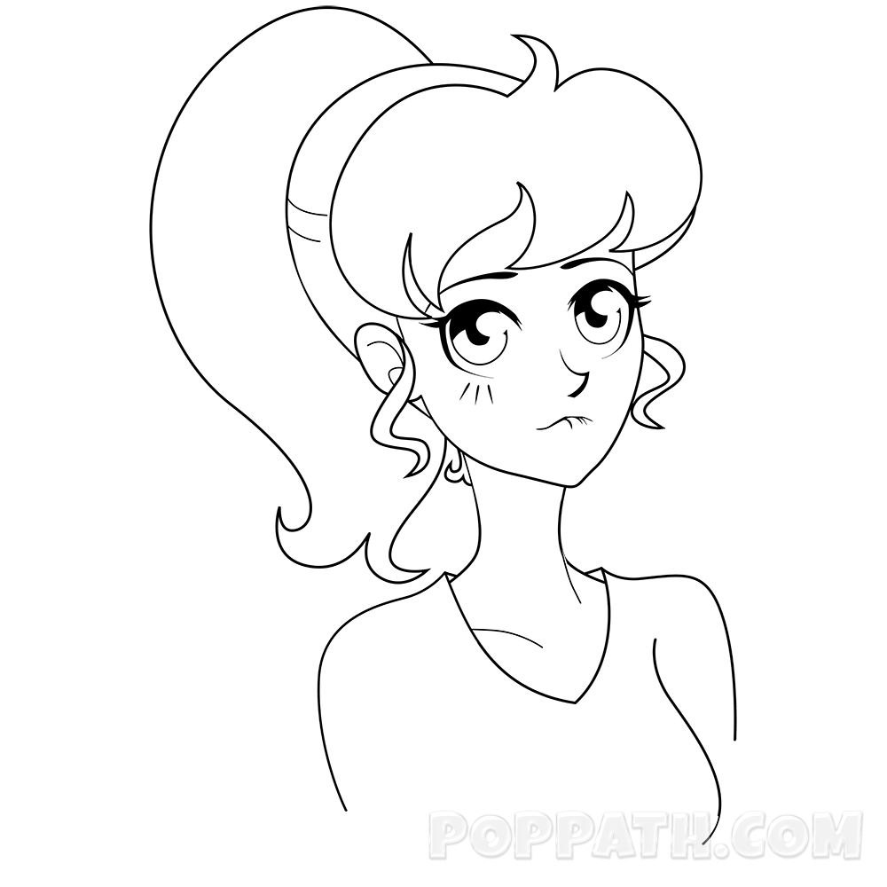 1000x1000 How To Draw A Shy Girl Pop Path