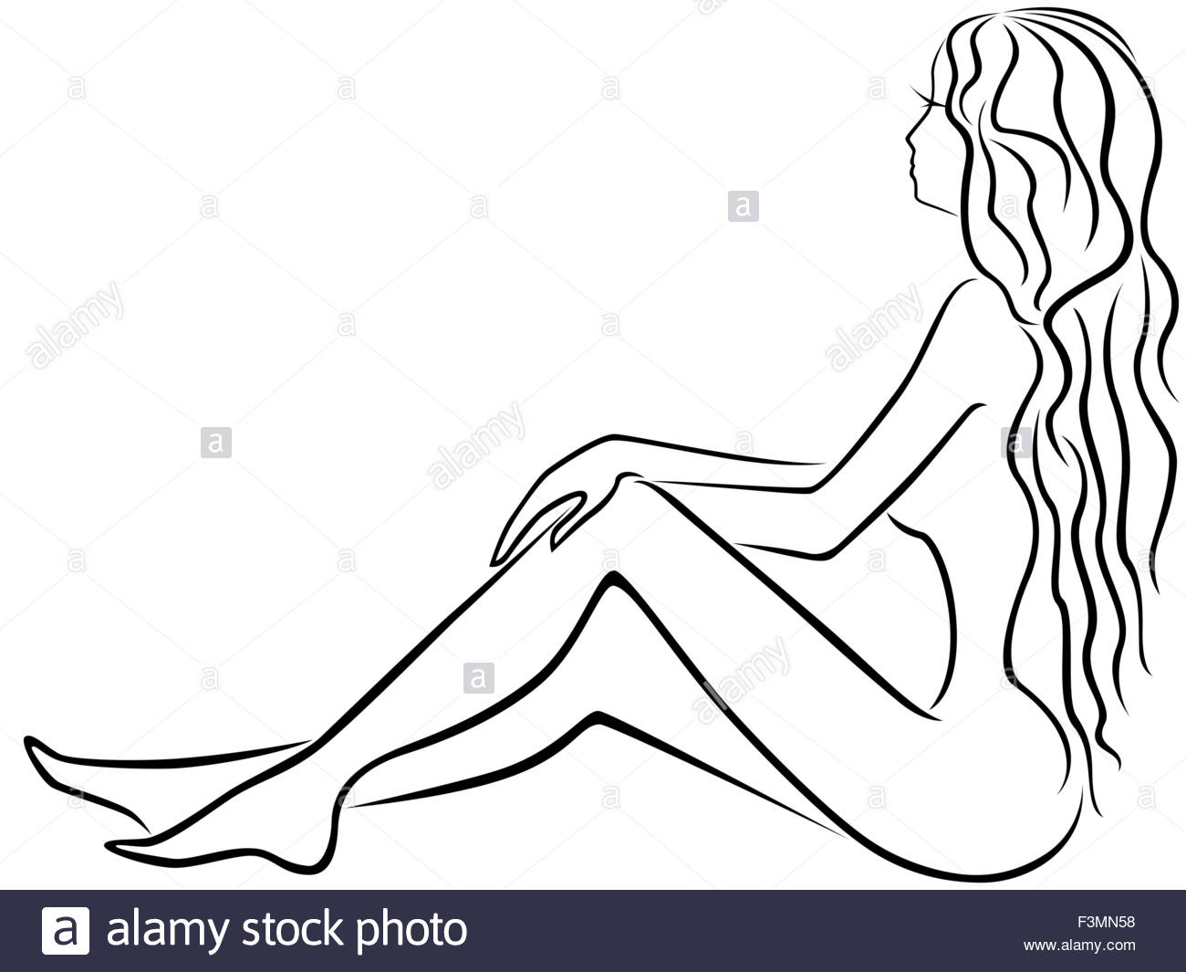 1300x1065 Abstract Beautiful Young Girl Long Hair Dreamily Sits