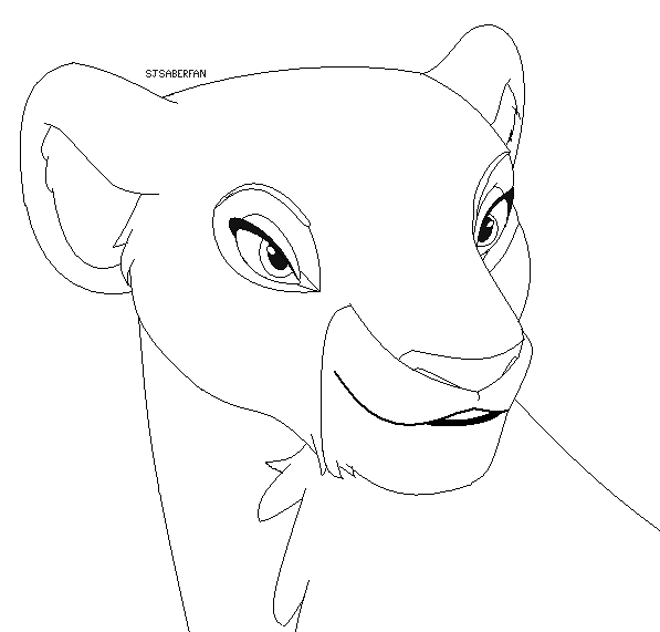597x571 Lion Base Beautiful Lioness By Sjsaberfan