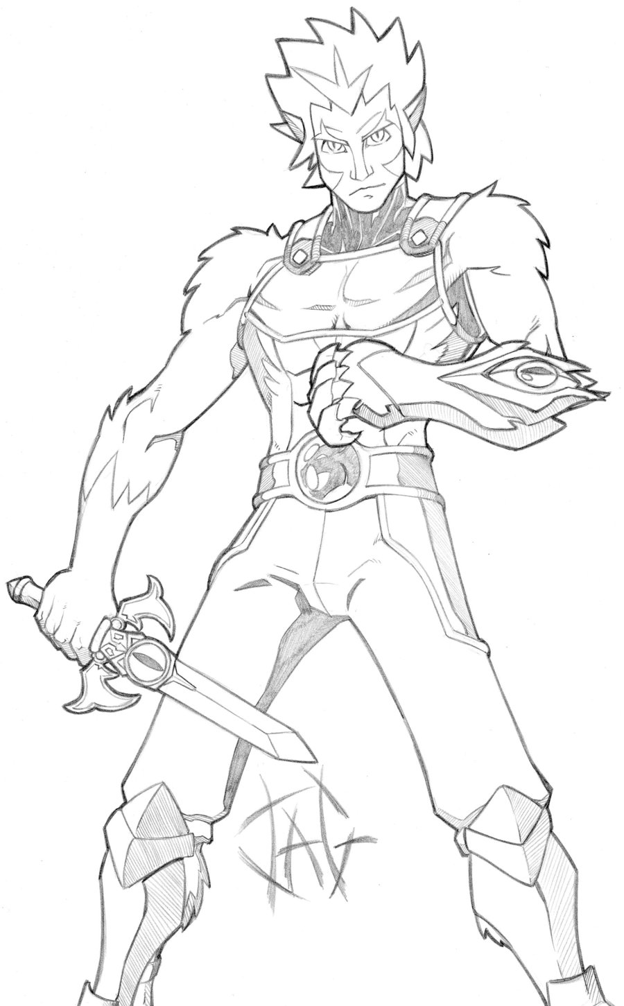 900x1451 Lion O Drawing By Jag8519