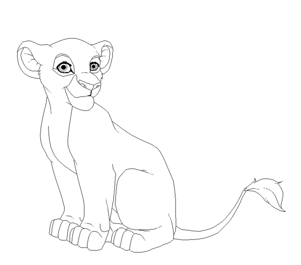 600x528 Base Female Lion Cub By Kimster890