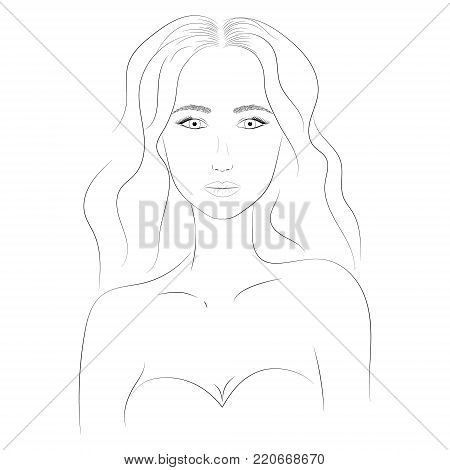 450x470 Face Woman Images, Illustrations, Vectors