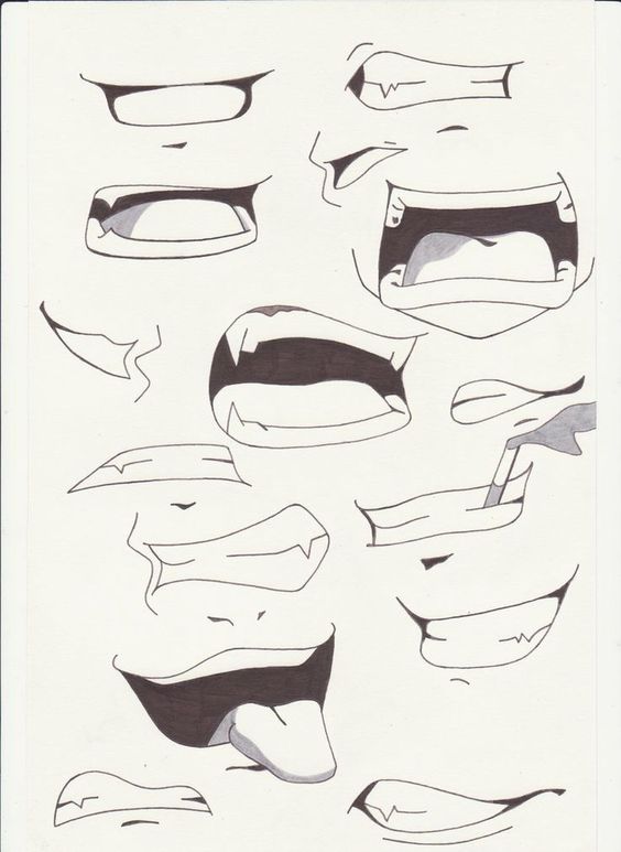 564x773 How To Easy Draw Mouth Expressions