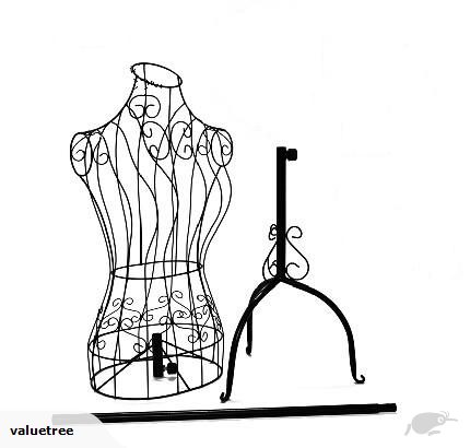 430x410 Iron Black Mannequin, Cloth Display Rack