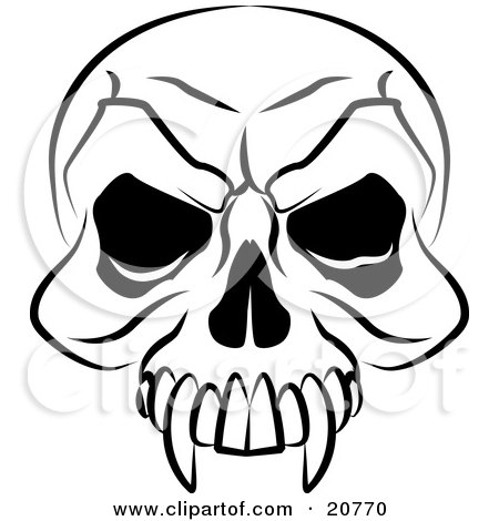450x470 Clipart Of A Female Mouth With Vampire Fangs