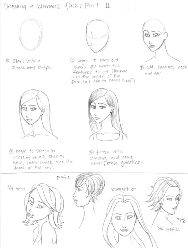 600x792 Woman's Face Tutorial, Part 2 By Merryjayne