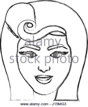 300x368 Blurred Silhouette Drawing Of Woman Face With Open Eyes
