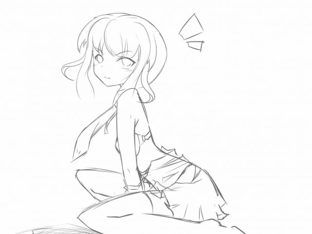 640x480 In Pencil Boy Drawing Best Hd Stock Vector Girl Black White