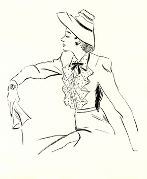 289x350 Out Of Copyright Retro Woman Outline Drawings To Use For Anything