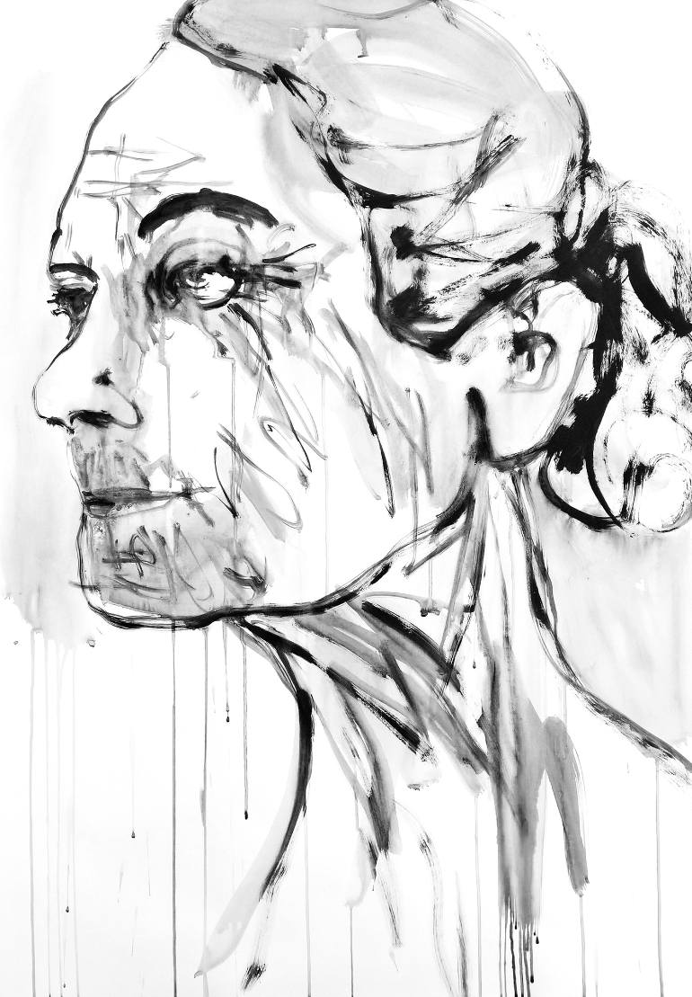 770x1109 Saatchi Art Female Portrait Painting By Anna Eckert