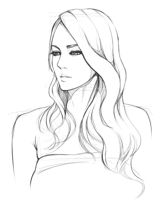 517x690 Line Art Drawings Ausmalbilder Portrait Art