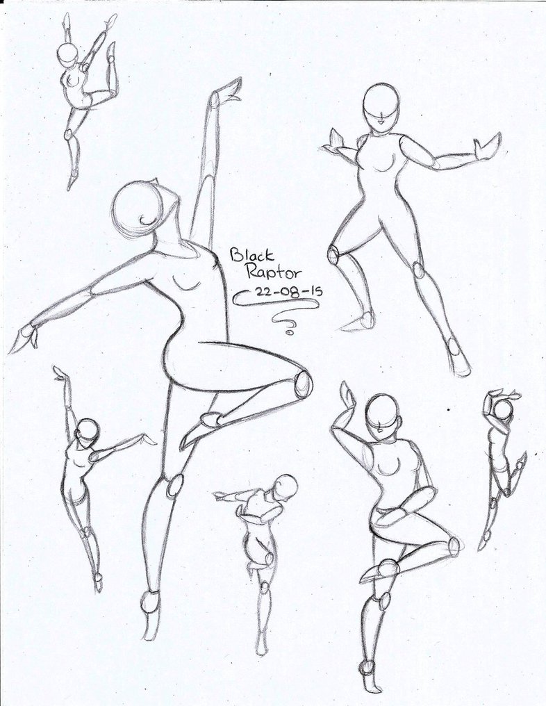 786x1016 Sketch Ii Female Poses By Cheshiremalice