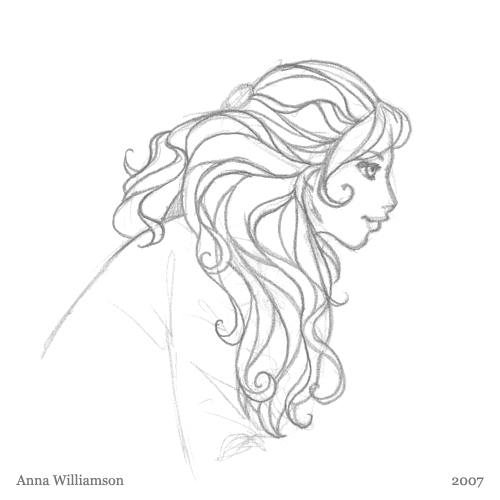 500x500 Drawn Fairy Tale Fairy Hair
