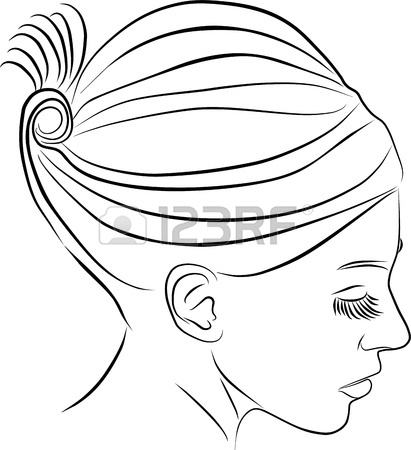 411x450 Young Woman Profile Stock Photo, Picture And Royalty Free Image