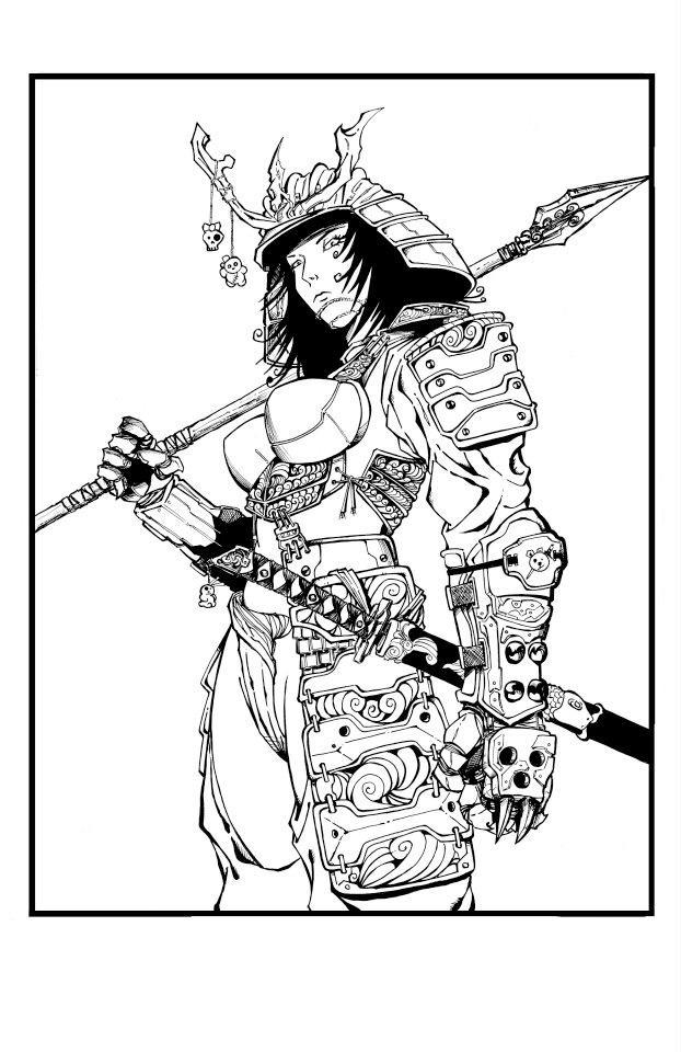622x960 Female Samurai By Bullyart07