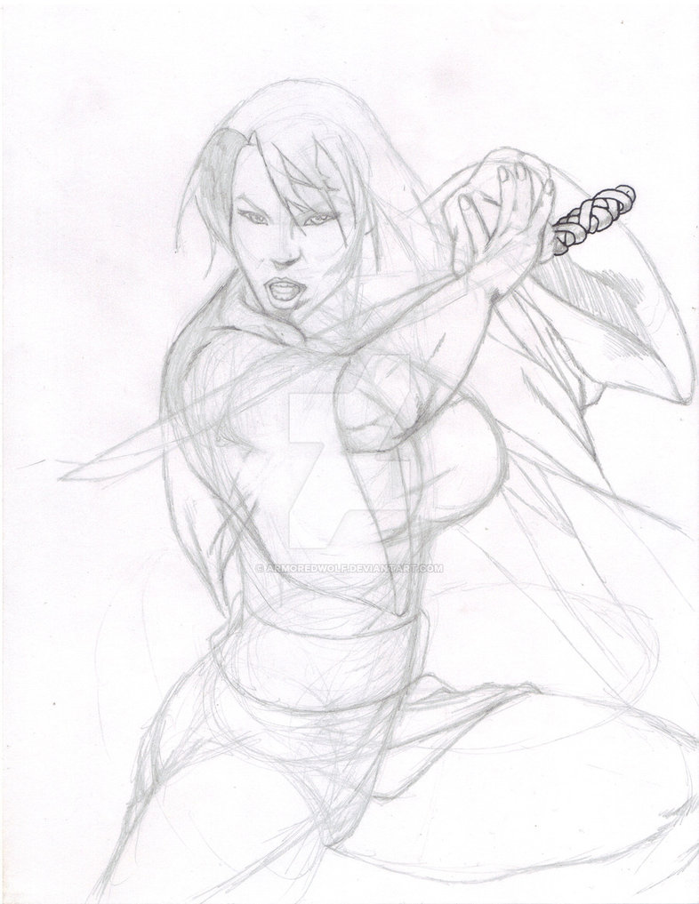 786x1017 Female Samurai By Armoredwolf