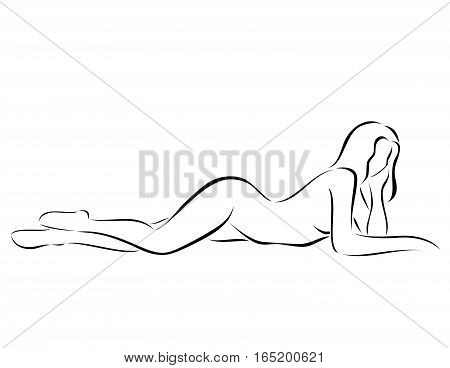 450x368 Silhouette Beautiful Young Woman Image Amp Photo Bigstock