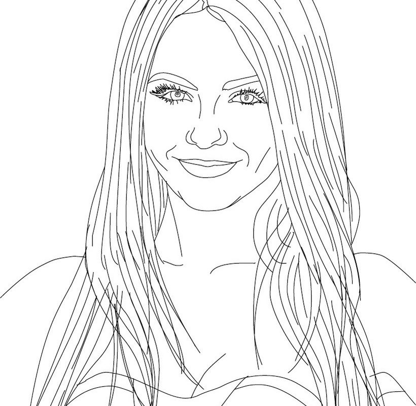 820x800 Singer Coloring Pages For Toddler Printable Adult Female Pop Stars